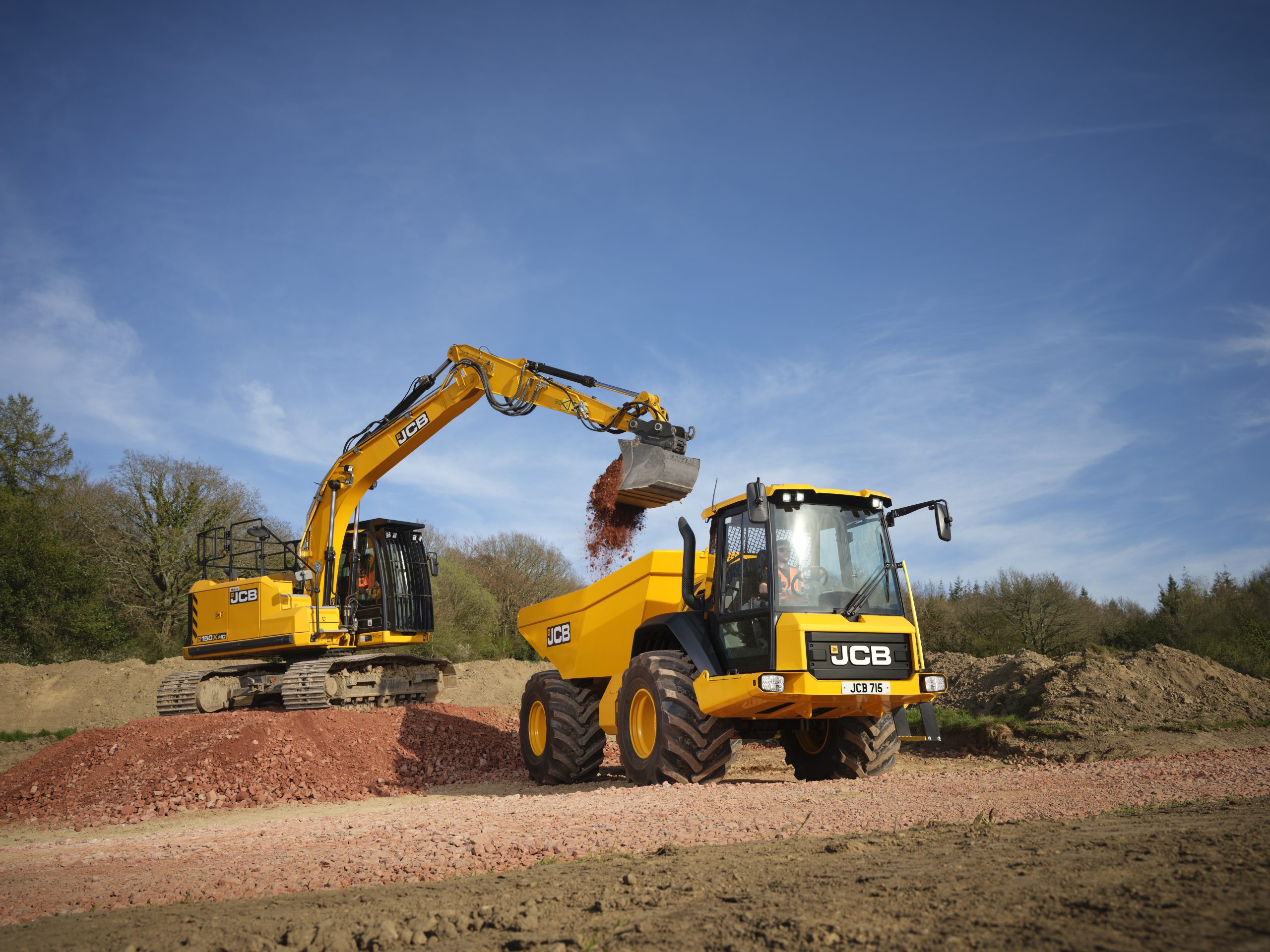 JCB maskiner hos Sundahls.